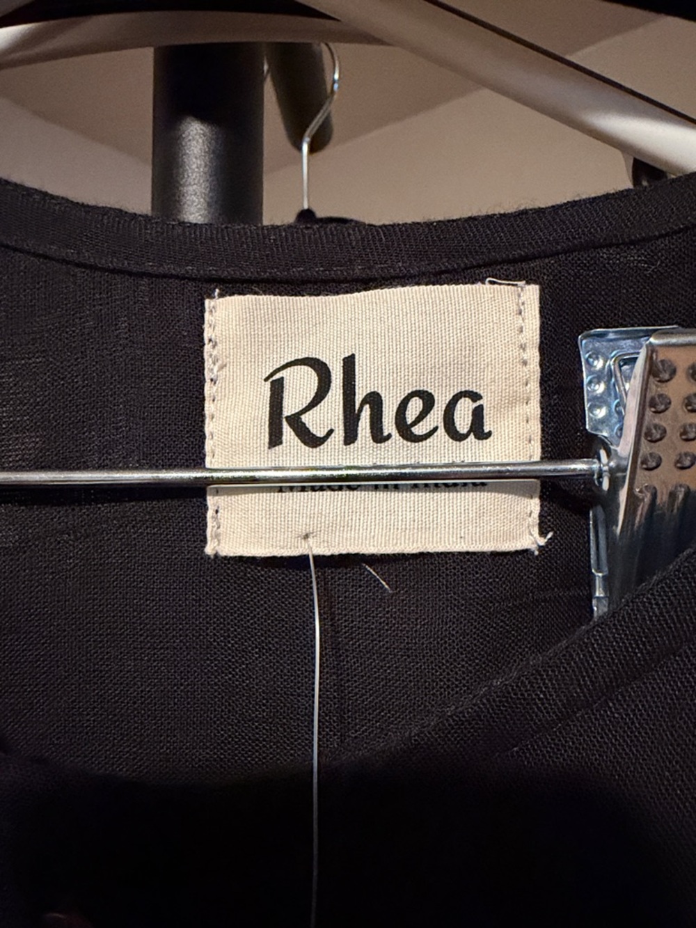 Rhea Women’s Black Tunic and Wide-Leg Pant set. OS - Picture 2 of 8